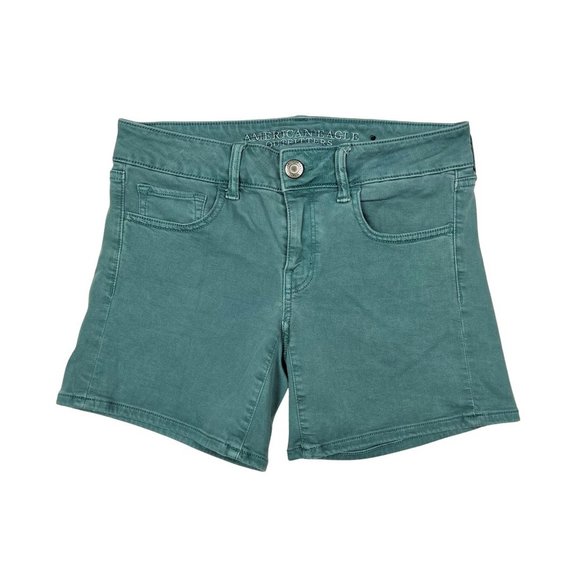 (Up To 50% Off SALE) American Eagle Outfitters Denim Midi Shorts - Picture 1 of 4